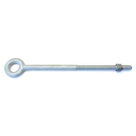 MIDWEST FASTENER Eye Bolt 3/8"-16, Steel, Hot Dipped Galvanized 54577